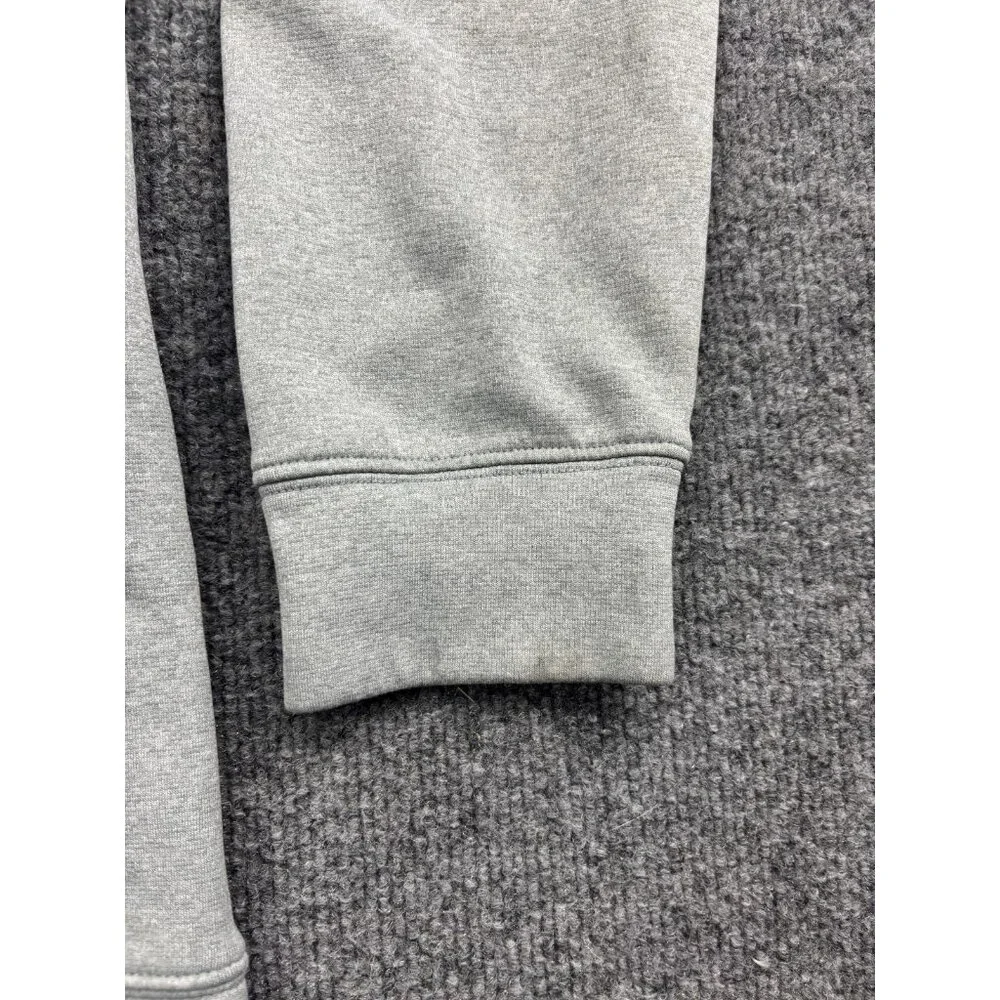 The North Face Hoodie Mens Medium‎ Gray Pullover Fleece Sweatshirt Rock Solid